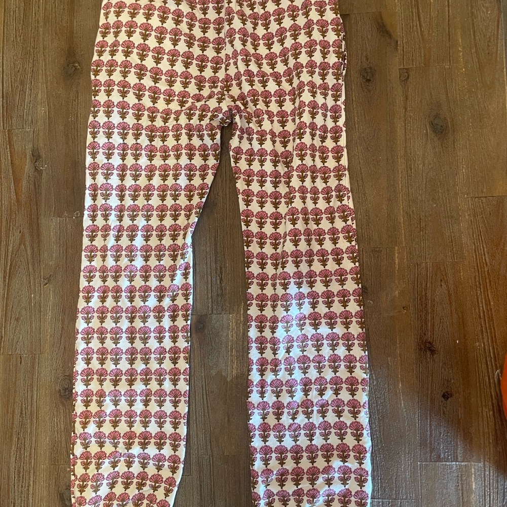 Pink Chicken Kids Sweatpants - Pink and Cream Floral